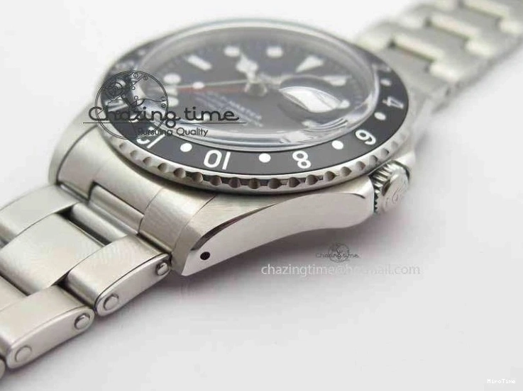 MiroTime 0115 RelaxedFit GMT-Master Vintage 1675 SS BP Best Edition Black Bezel White Markers A 3750